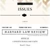 Harvard Law Review on Constitutional Bad Faith